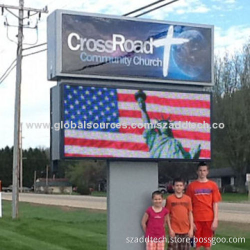 Front Accessible LED Display Sign, Can Installed Near School, Church